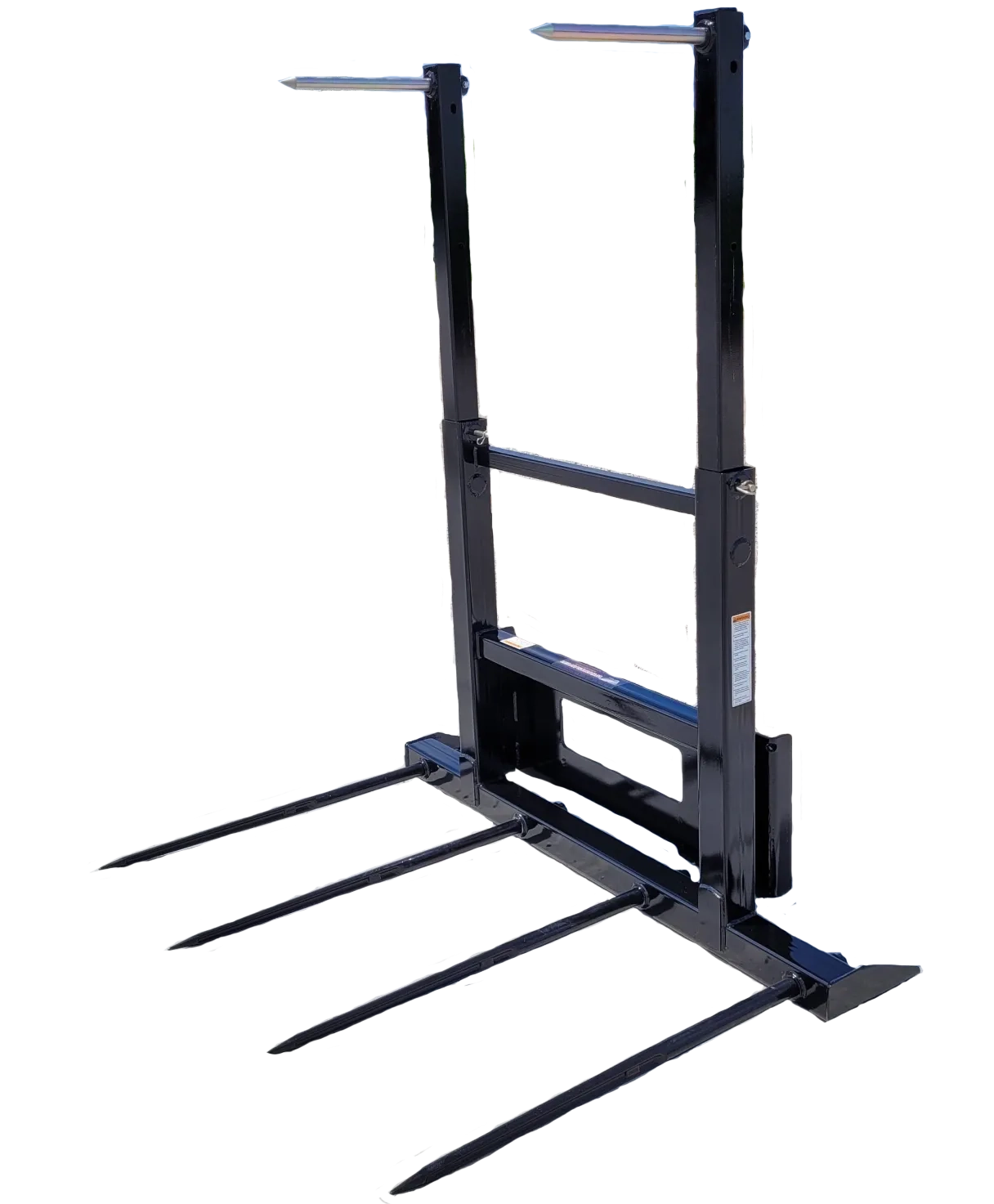 Bale Carriage with Adjustable uprights-Skid Steer Quick Attach - Ideal Box Scrapers